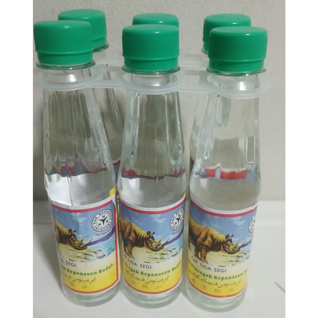 Halal แพ็ค6ขวดน้ำสามขาน้ำแร่สุดฮิตแก้ร้อนในกระหายน้ำขนาดขวดละ200ml