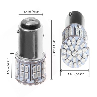 หลอดไฟรถยนต์ DC 12V Rox 1157 BAY 15 D 50 SMD 1206 LED สีแดง