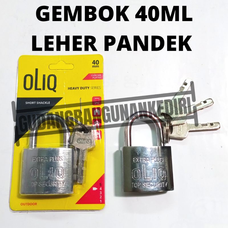 กุญแจคอสั้น 40 มม. OLIQ YSK GRT