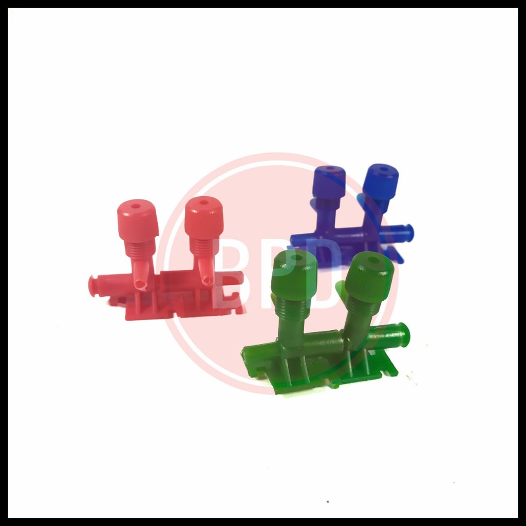 Bpd 2 Way Aquarium Air Faucet Aerator ท่อ Air Regulator Faucet