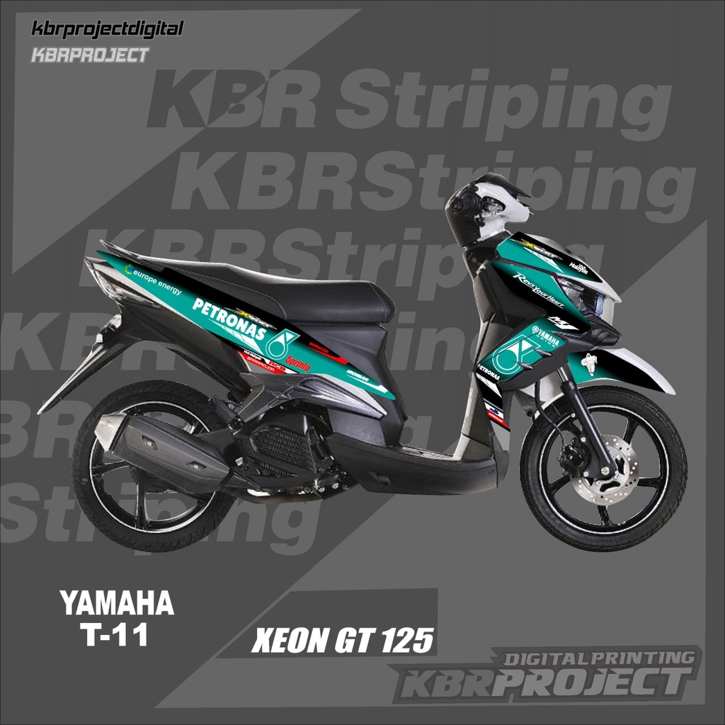 สติ๊กเกอร์ XEON GT 125, แถบ XEON GT 125, รถมอเตอร์ไซด์ HONDA, สติ๊กเกอร์วาริation TRANSPARENT