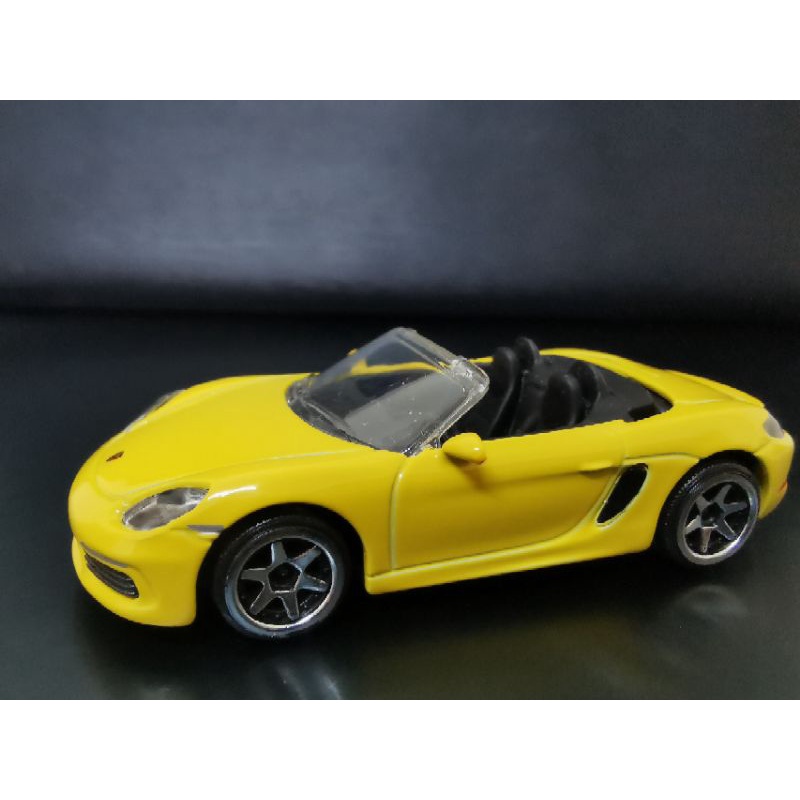 รถเหล็ก​ Majorette​ Porsche 718 Boxster Yellow