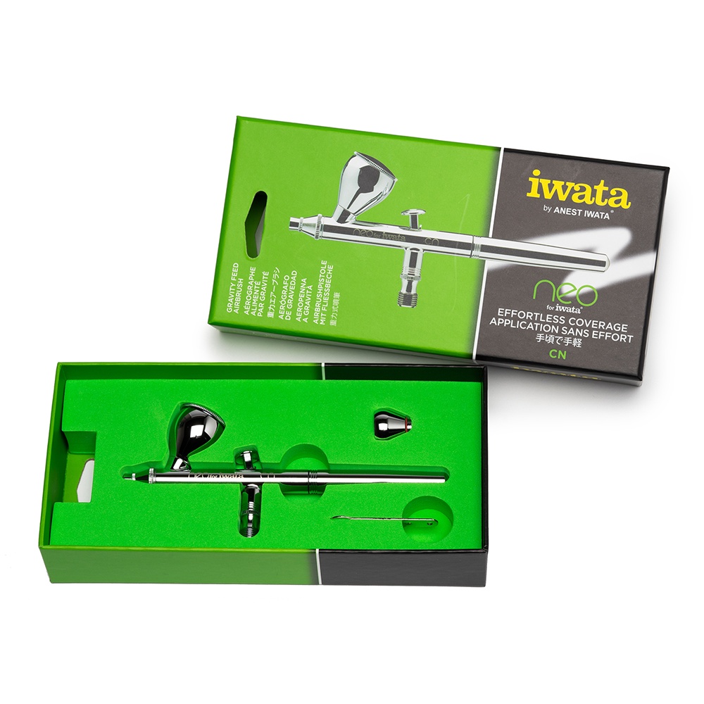 IWATA NEO CN Gravity Feed Dual Action Airbrush 0.35mm ประกัน 5 ปี/เครื่องศูนย์ไทย