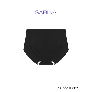 Sabina กางเกงชั้นใน Panty Seamless (High-waist)  รหัส SUZS5102BK สีดำ