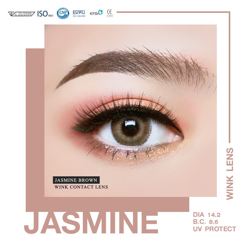 Wink lens Jasmine (Brown) Shopee Thailand