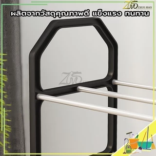 ชั้นวางรองเท้าสแตนเลส 4 ชั้น ข้อต่อผลิตจากพลาสติก PP ชั้-นดี ถอด และประกอบได้ง่าย มี 3สี.