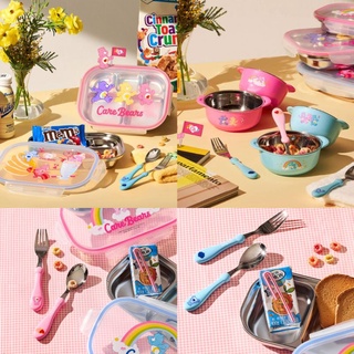 ( พร้อมส่ง ) Care Bears Lunch Box / Spoon &amp; Fork Set / Bowl