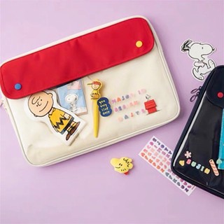 กระเป๋า กระเป๋าโน๊ตบุ๊ค แล็ปท็อป ลาย snoopy กระเป๋าพกพาพร้อมส่งจากไทย🇹🇭 กระเป๋า notebook