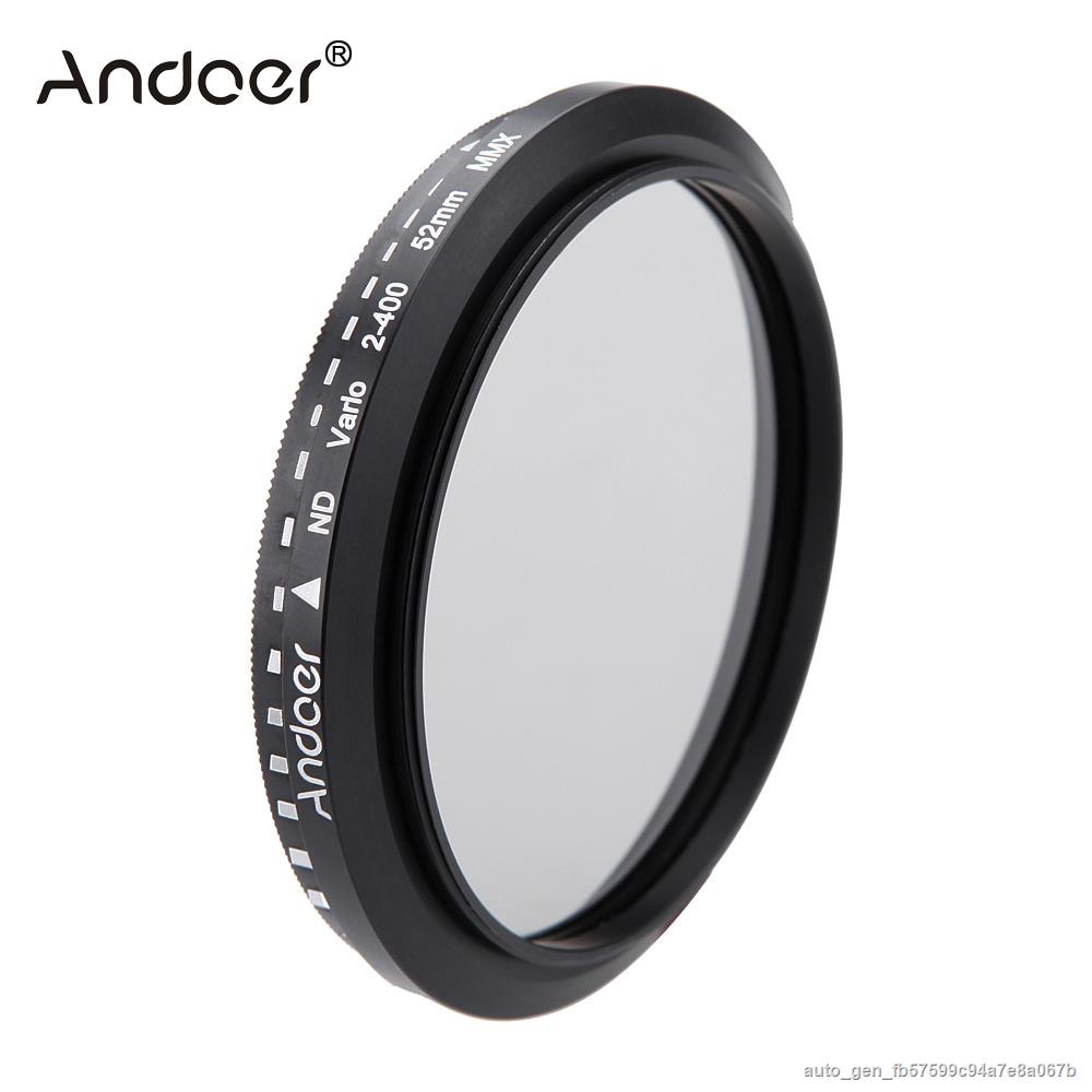Andoer 52mm Nd Filter Fader Neutral Density Adjustable Nd2 To Nd400