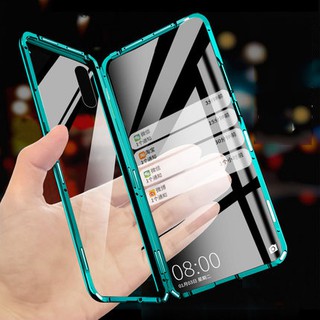 Huawei Y9s กันกระแทก สองด้าน กระจกนิรภัย เคสแม่เหล็ก เคสโทรศัพท์