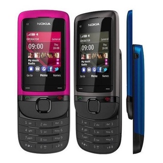 พร้อมส่ง Nokia C2-05 โทรศัพท์มือถือ ปลดล็อกแล้ว 3G แบบสไลด์ สไตล์คลาสสิก