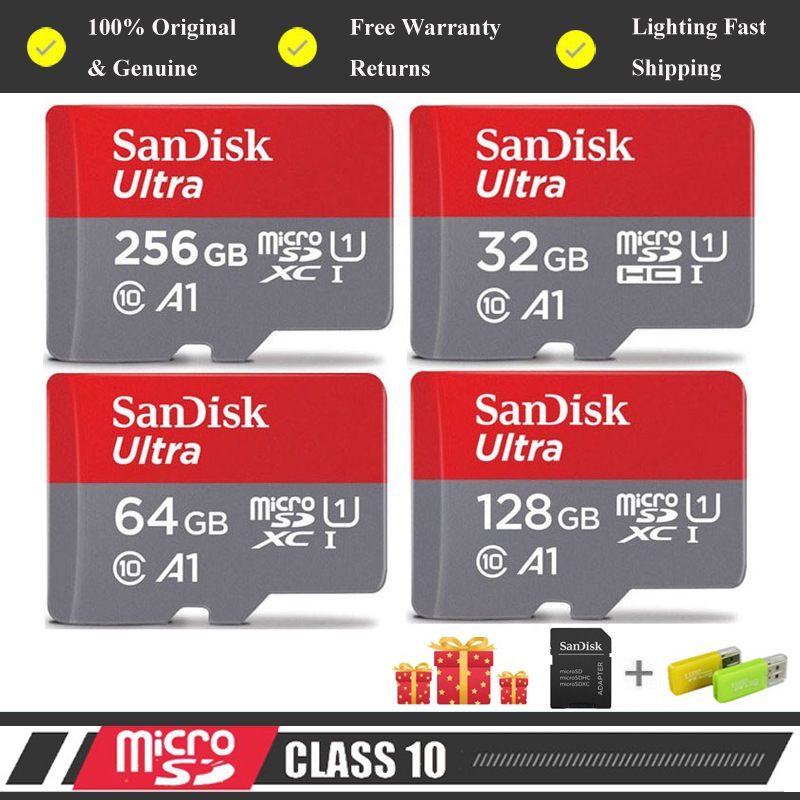 SanDisk Ultra MicroSDXC UHS-I 32GB 64GB 128GB 256GB 512GB ความเร็วสูง ...