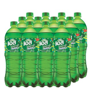 เอส เครื่องดื่มน้ำอัดลม เพลย์ น้ำเขียว 1 ลิตร แพ็ค 12 ขวด S Soft drink, Soft drink, Green water 1 liter, Pack of 12 bott