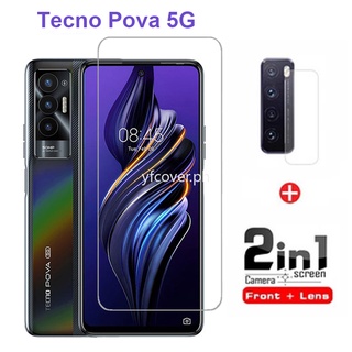 ฟิล์มกระจกนิรภัยกันรอยหน้าจอ 9H สําหรับ TECNO Pova 5G Pova 2 Neo Infinix Hot 11S NFC 10s 10i Note 11S 11 10 Pro 9 Play