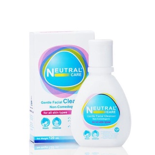 Neutral care gentle facial cleanser 120ml นิวทรัลแคร์ เจนเทิล เฟเชียล คลีนเซอร์ ทำความสะอาดผิวหน้า