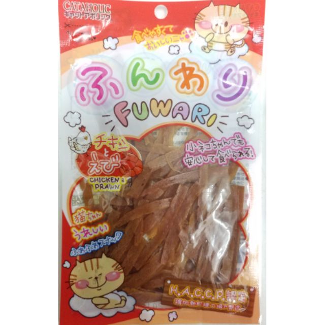Cataholic fuwari อาหารเสริมสำหรับแมว รสไก่และกุ้ง(12 ซอง)