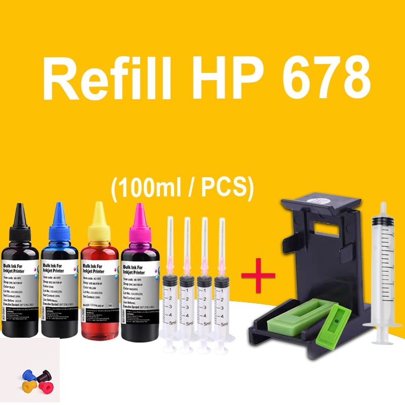 hp 678 หมึก hp 678xl หมึก hp678xl หมึกสากล เข้ากันได้สำหร HP Deskjet 3515 1018 1515 2515 2545 1015 1