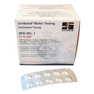 DPD NO.1  LOVIBOND เม็ดน้ำยาวัดคลอรีน #RE511052BT