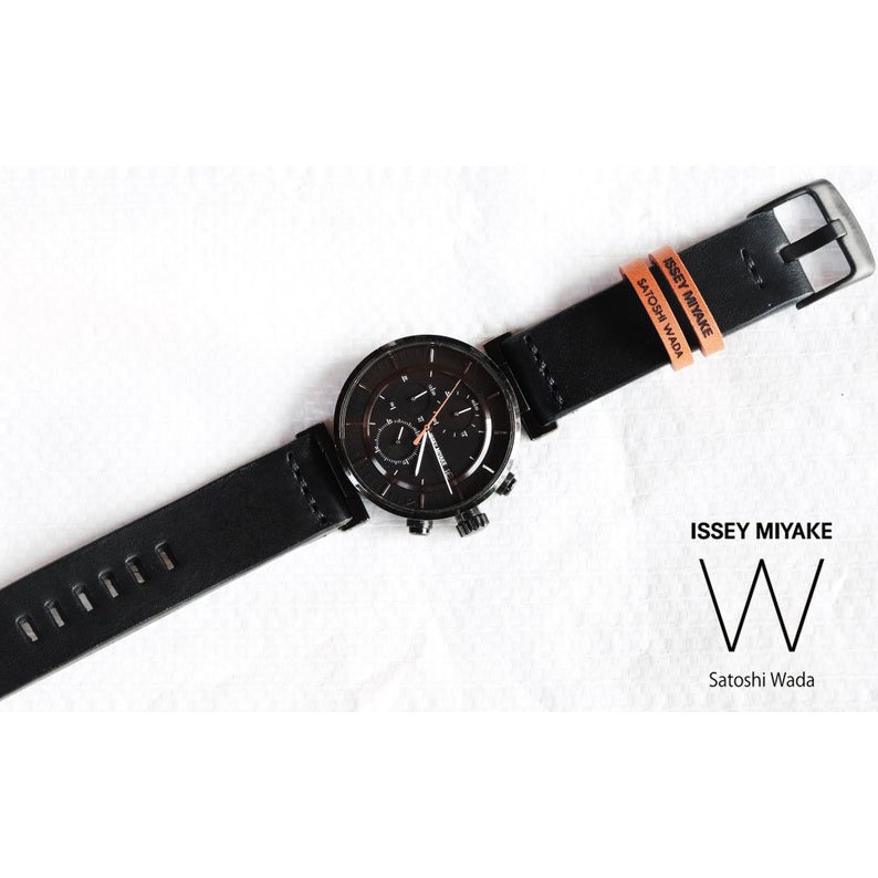 Issey miyake W leather watch strap สายนาฬิกาหนังแท้ แฮนด์เมด ออกแบบทำเพื่อรุ่นนี้โดยเฉพาะ
