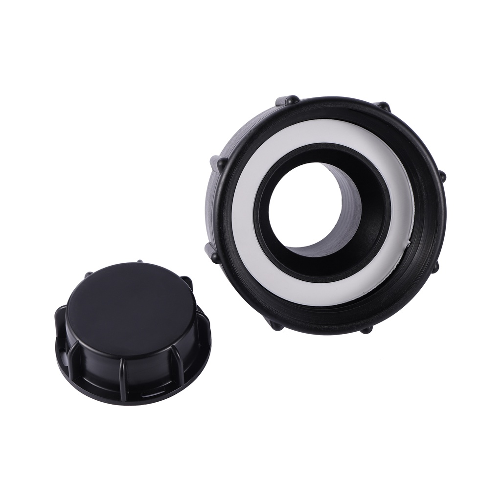 1 PC IBC อะแดปเตอร์ S100x8 ลด S60x6 IBC ถังเชื่อมต่ออะแดปเตอร์เปลี่ยน Garden Water Connectors สีดํา