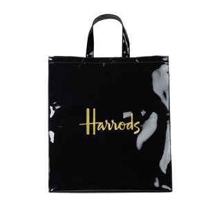 Harrods รุ่น  Large Logo Shopper Bag สีดำ ***พร้อมส่ง