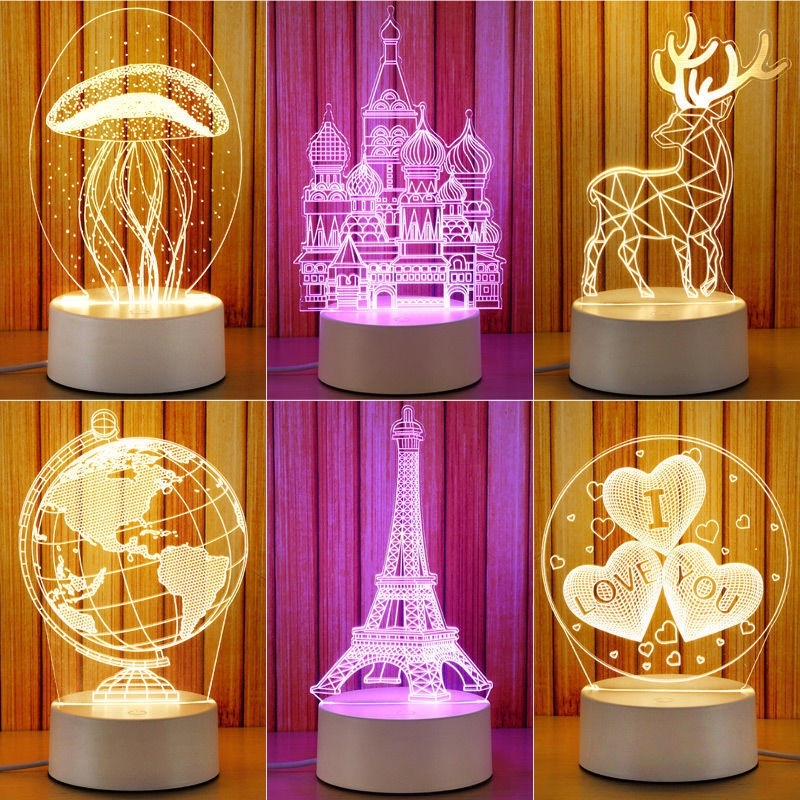 โคมไฟตั้งโต๊ะ led night light โคมไฟข้างเตียง night with night light