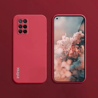 [คลังสินค้าพร้อม] [คลังสินค้าพร้อม] Candy TPU Murah Casing infinix Note 10 Pro/infinix Note 8/infinix Note 10 Case Square Soft Silicagel Cover