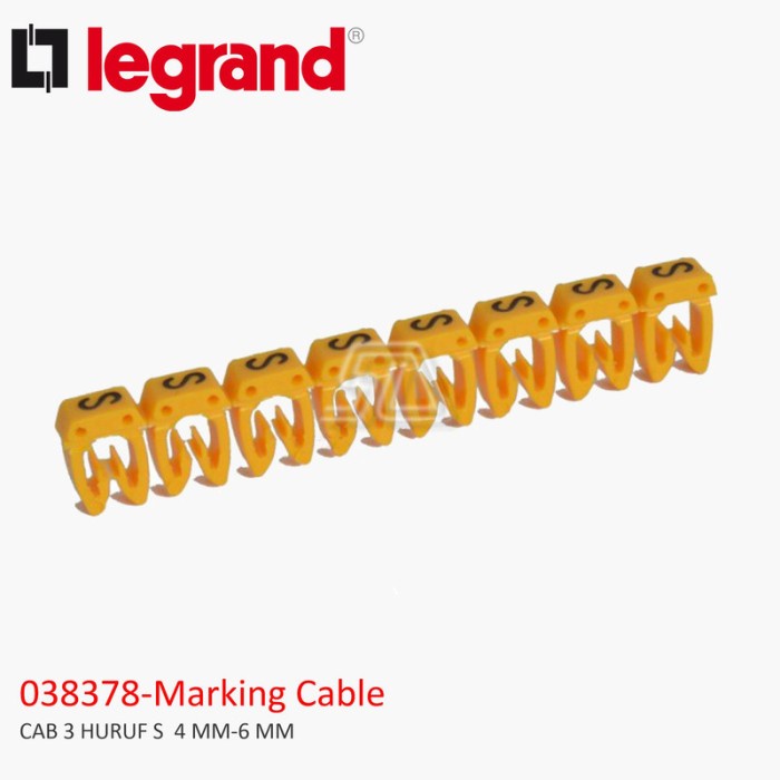 LEAGRAND CAB 3 LETTERS S 4MM-6MM