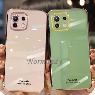 เคสโทรศัพท์ Ready Stock Casing Xiaomi 11 Lite 5G NE Mi 11 Lite Mi 10T Pro Redmi 10 2021 NEW Electroplating Silicone Phone Case TPU Shockproof Softcase Back Cover เคส