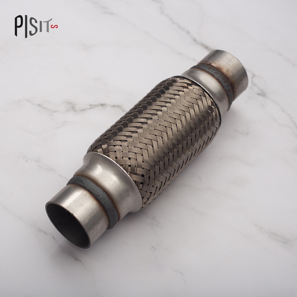 ข้ออ่อนท่อไอเสีย 1.6″x6″/ 1.6″x8″ (สแตนเลส,ถัก 3 ชั้น)