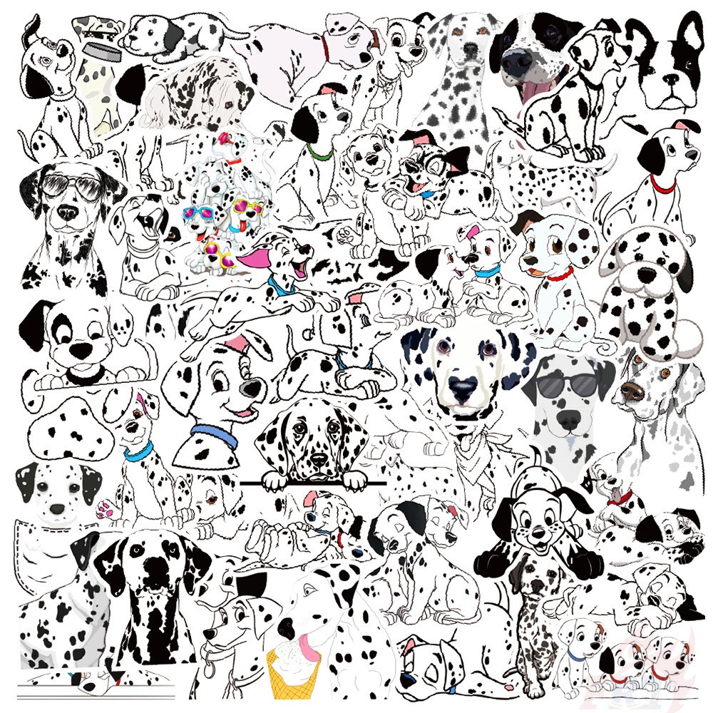 ❉ Dalmatian Series 01 Spotted Dog Stickers ❉ 50Pcs/Set Waterproof DIY Fashion Decals Doodle Stickers