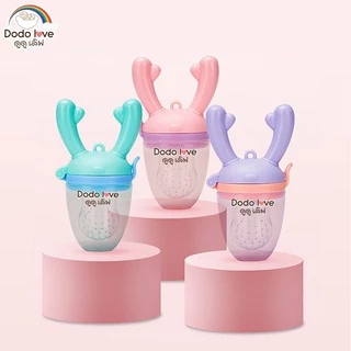 ส่งด่วน LitteBaby X DoDolove จุกซิลิโคน ดูดผักผลไม้ จุกนมหลอก จุกหลอกสำหรับเด็กหัดกัดกินผลไม้