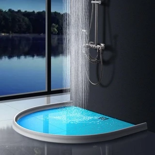 SWEE Water Stopper อุปกรณ์ห้องน้ํา Shower Dam Barrier Flood Barrier แห้งและเปียกแยกซิลิโคน Self-Adhesive