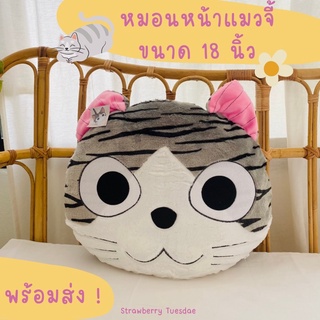 🐱หมอนอิงหน้าแมว หมอนอิงหน้าแมวจี้ งานปักผ้าขนน่ารัก นุ่มนิ่ม ขนาด18นิ้ว ใบใหญ่ หมอนใบใหญ่ ราคาถูก มีเก็บปลายทาง