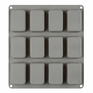 Rectangular silicone mold พิมพ์ซิลิโคน ทำขนม โมล์สบู่ ลายสี่เหลี่ยม