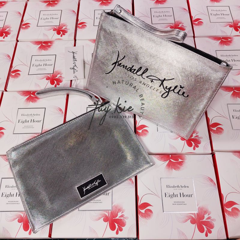 Kendall & Kylie Silver Clutch Hand Wallet