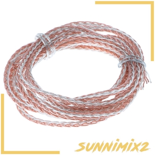 ( Sunnimix 2 ) Hifi Occ สายเคเบิ้ลเสียงชุบทองเงิน Diy