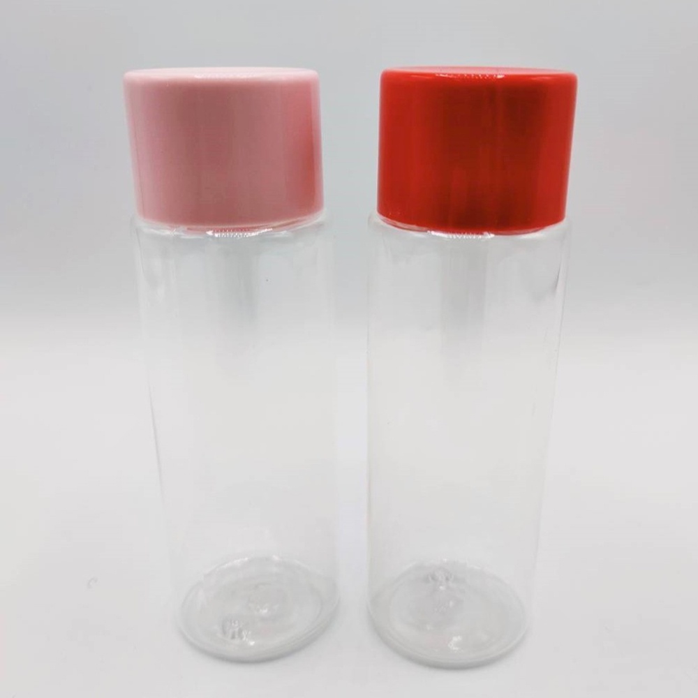 ขวดพลาสติกฝาสีสวย PET ขวดเปล่าทรงกลม+ฝา ขนาด 100-150 ml by BLeaf