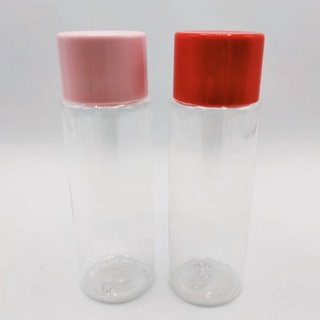 ขวดพลาสติกฝาสีสวย Bio PET ขวดเปล่าทรงกลม+ฝา ขนาด 100-150 ml by BLeaf