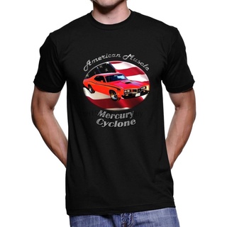 [S-5XL] เสื้อยืด พิมพ์ลาย Mercury Cyclone American Muscle สไตล์คลาสสิก สําหรับผู้ชาย