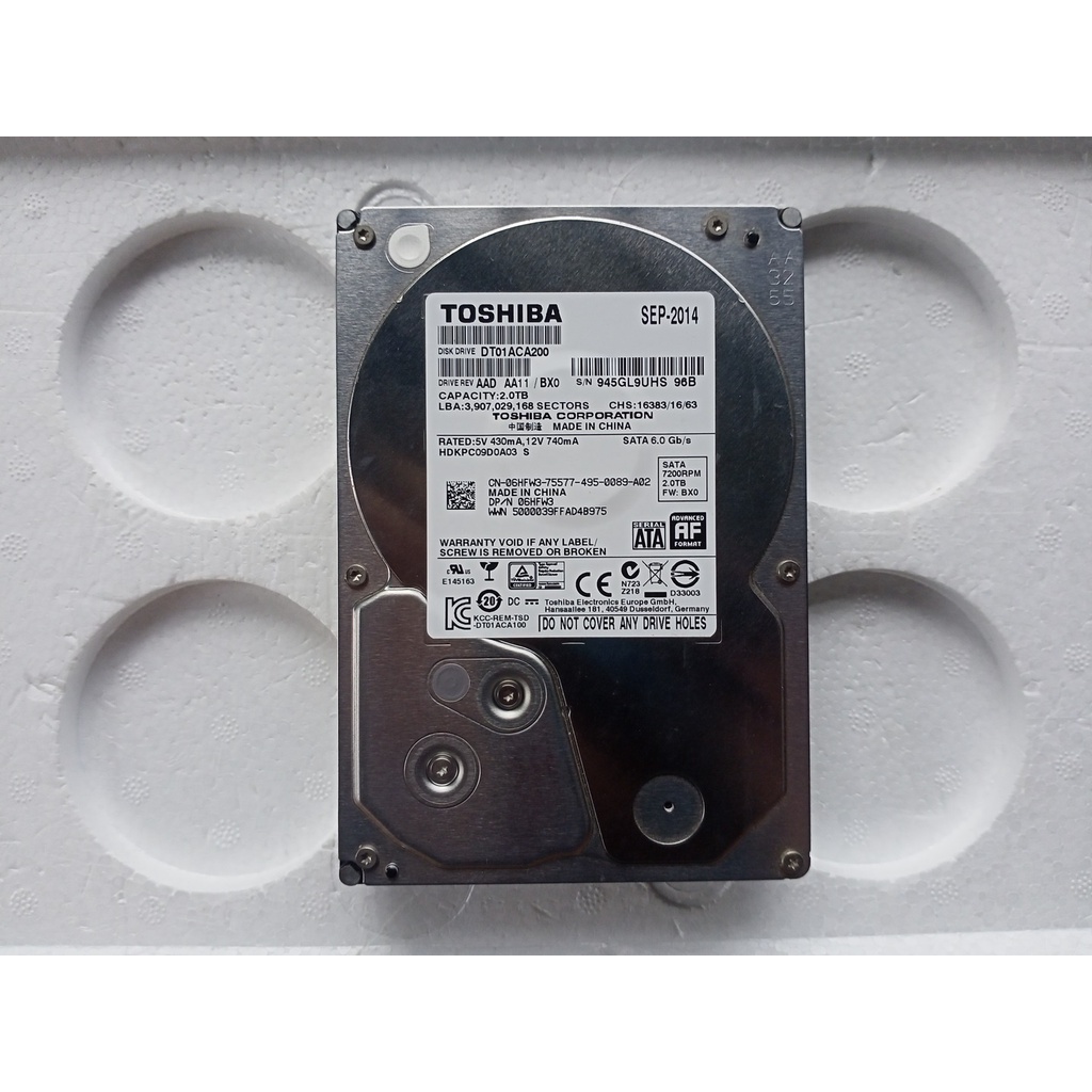 HDD TOSHIBA 2TB DT01ACA200 [มือ2][015]