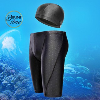 🏖BikiniTime (L-5XL) SB143 กางเกงว่ายน้ำผู้ชาย แถมหมวกเข้าเซ็…