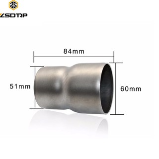 Zsdtrp อะแดปเตอร์เชื่อมต่อท่อไอเสียสแตนเลส 51 มม. ถึง 60 มม. สําหรับรถจักรยานยนต์