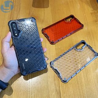 เคสโทรศัพท์มือถือ TPU PC ใส กันกระแทก ลายรังผึ้ง สําหรับ Huawei Nova5T Y6S Y9S 2019 Nova 3i 5 5i