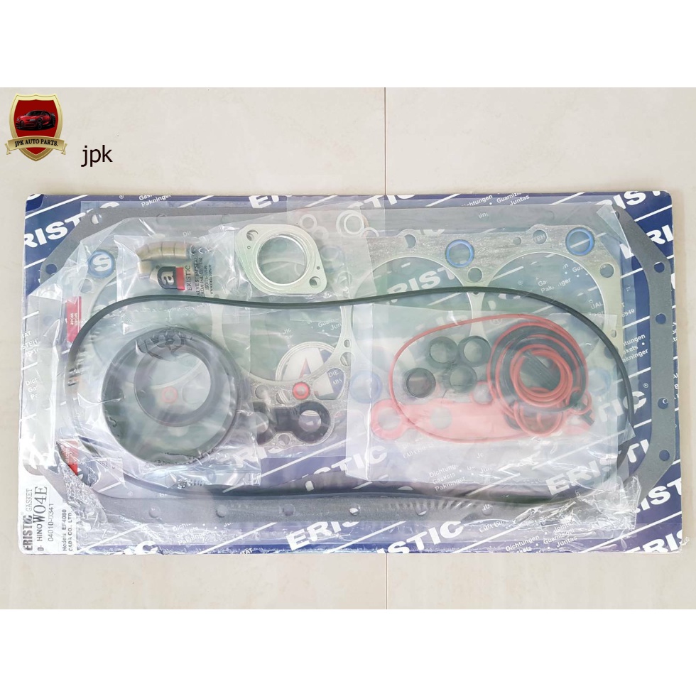 ประเก็นชุดใหญ่ HINO WO4E ไต้หวัน ชุดละ1,300บาท แถมกาวทาประเก็น เนื้อสีดำVersachem  USA 1หลอด
