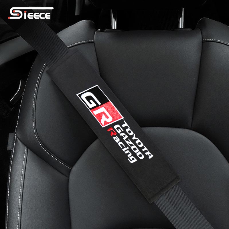 Sieece GR ที่หุ้มเข็มขัดนิรภัยรถยนต์ สำหรับ Toyota Veloz CHR Yaris Altis Fortuner Vios Corolla Camry