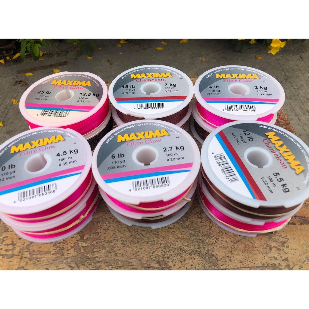 เอ็นเต็ม แม็กซิม่า เอ็น maxima ม้วนละ 100 เมตร สีน้ำตาล/ชมพู