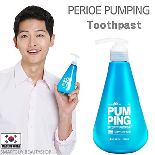 PERIOE 46cm PumPing Gel Type COOL MINT Toothpaste 285g ยาสีฟันเนื้อเจลทำความสะอาดช่องปากได้อย่างหมดจดสูตรพิเศษจากเกาหลี