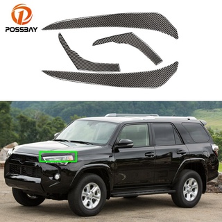 ขายดี คิ้วไฟหน้ารถยนต์ คาร์บอนไฟเบอร์ สําหรับ Toyota 4Runner 2010-2020 4 ชิ้น