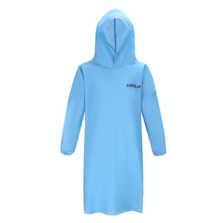 เสื้อกันฝนสำหรับเด็ก สีฟ้า รุ่น CN JR สามารถพับและคลี่ได้อย่างรวดเร็ว ขนาดกะทัดรัดเป็นพิเศษ พร้อมกระเป๋าเก็บ